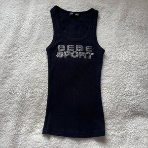 Y2K Bebe Sport Rhinestone Tank Top